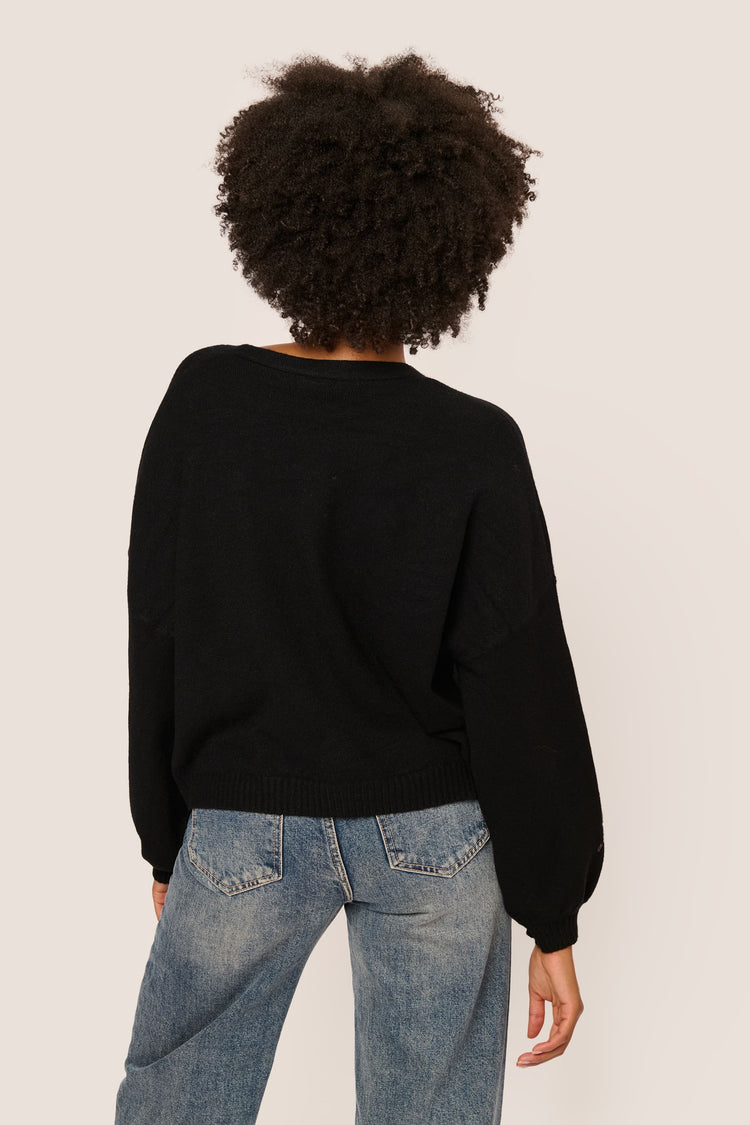 Sequin bows cardigan