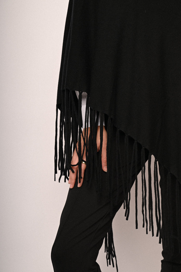 Fringed poncho