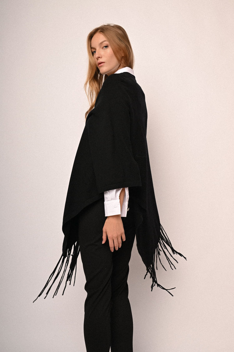 Fringed poncho