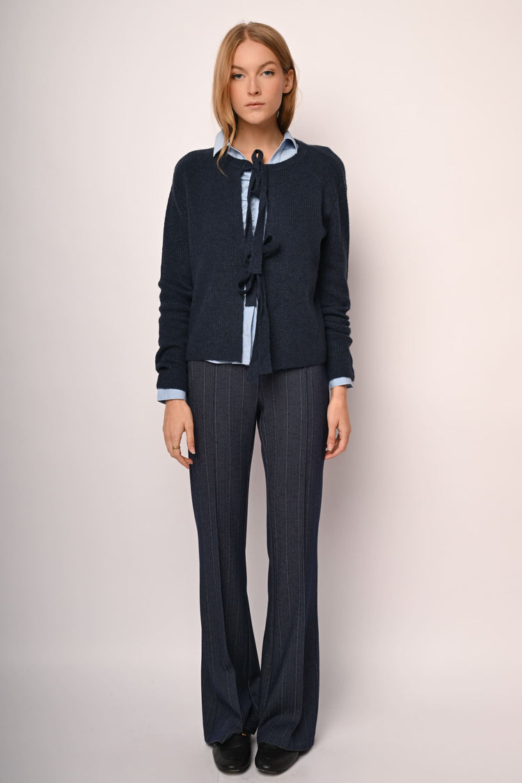 Self-tie bows cardigan