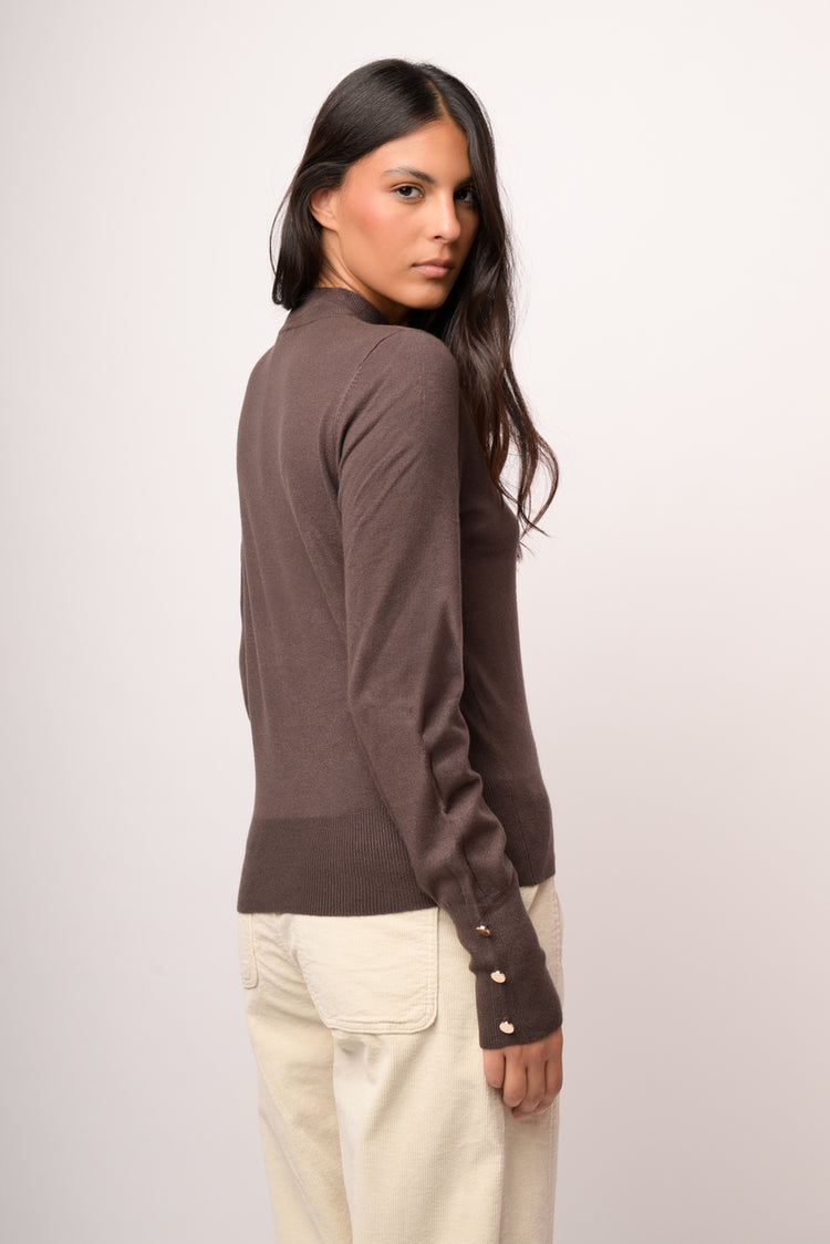Maglia lupetto con bottoni