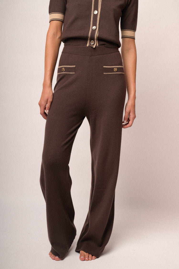 Pantaloni tasche con profili
