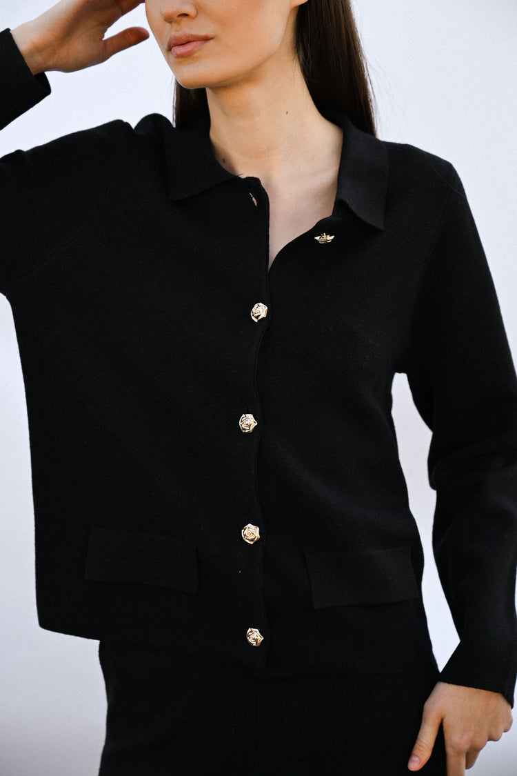 Cappotto con tasche e bottoni