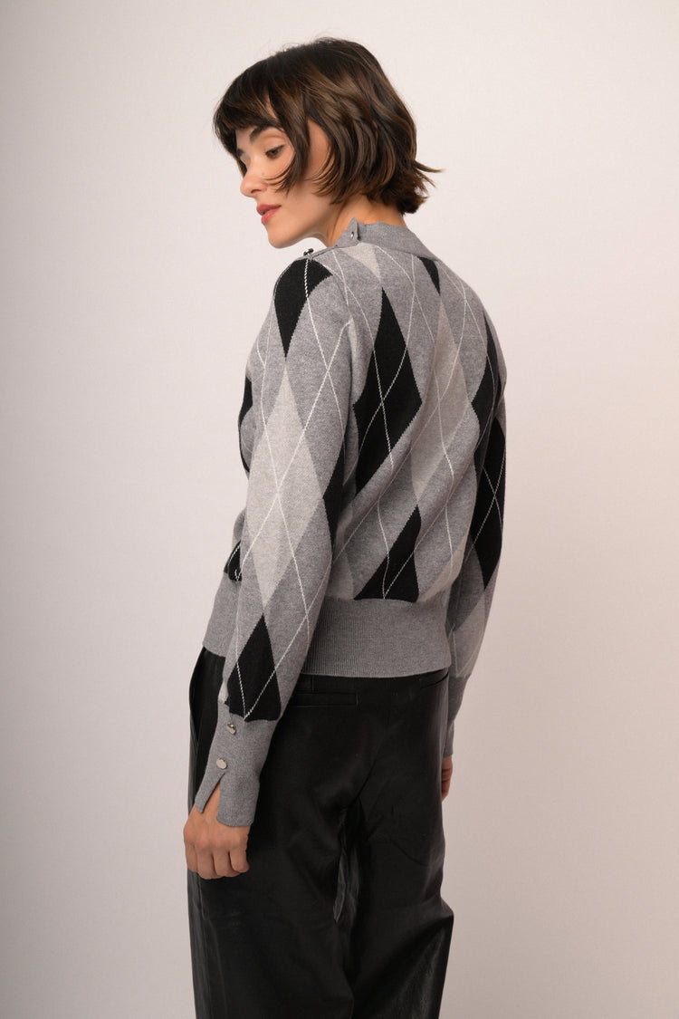 Maglia girocollo rombi