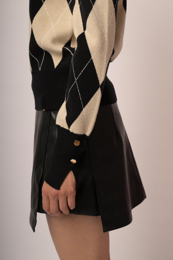 Maglia girocollo rombi