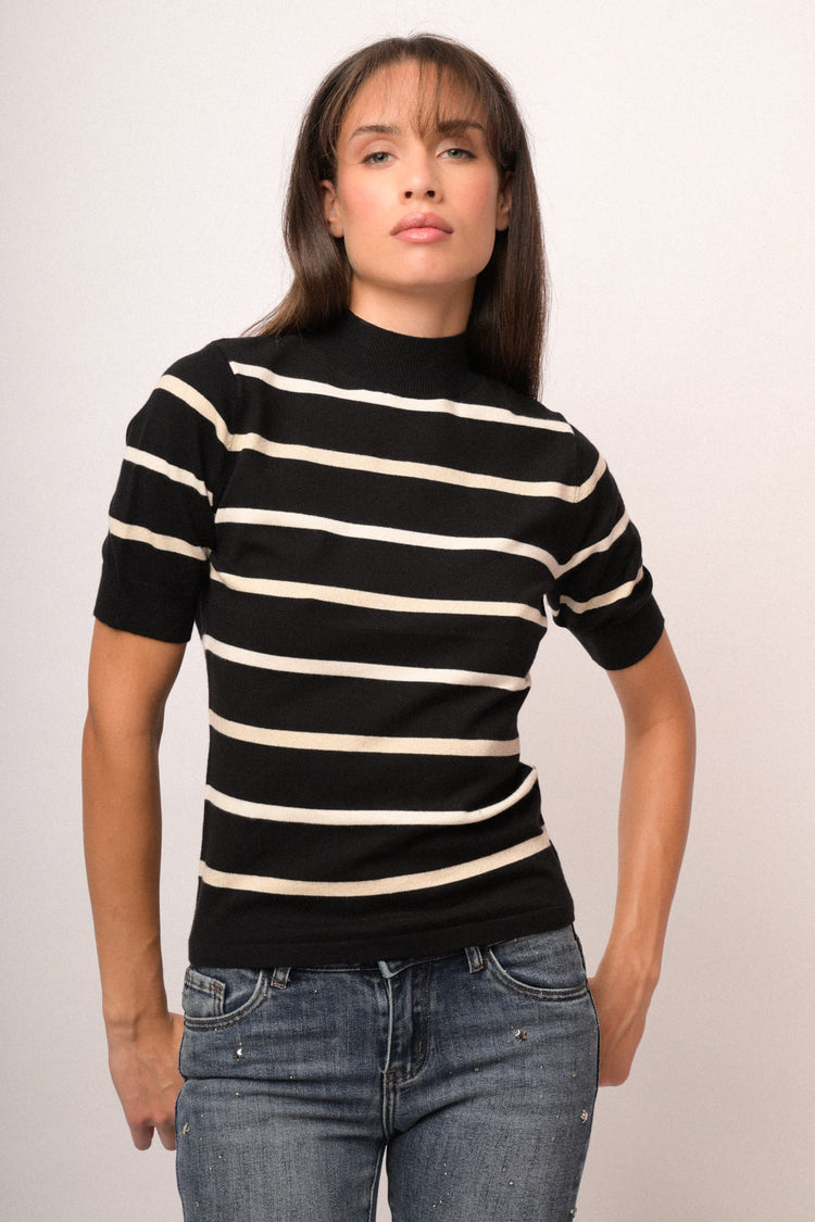 Maglia lupetto e lurex