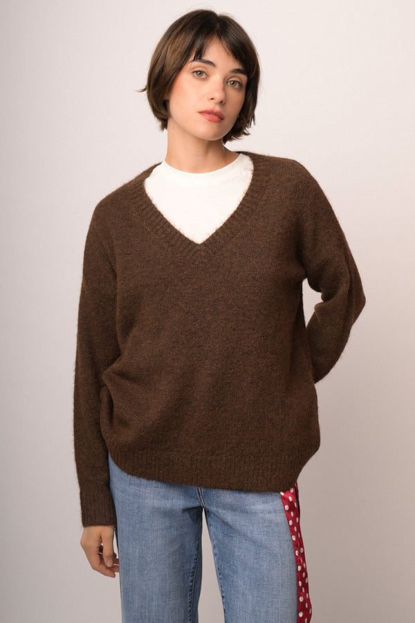 Maglia scollo V over
