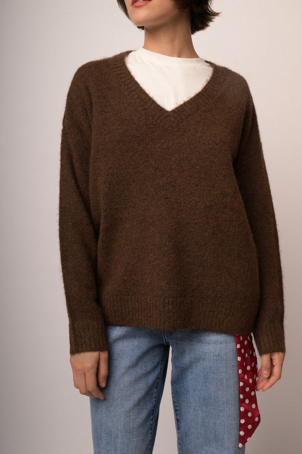 Maglia scollo V over