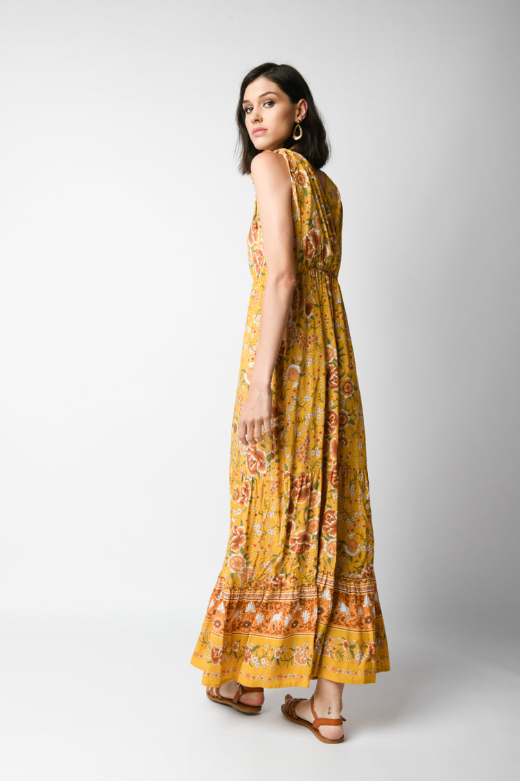 Floral print long dress