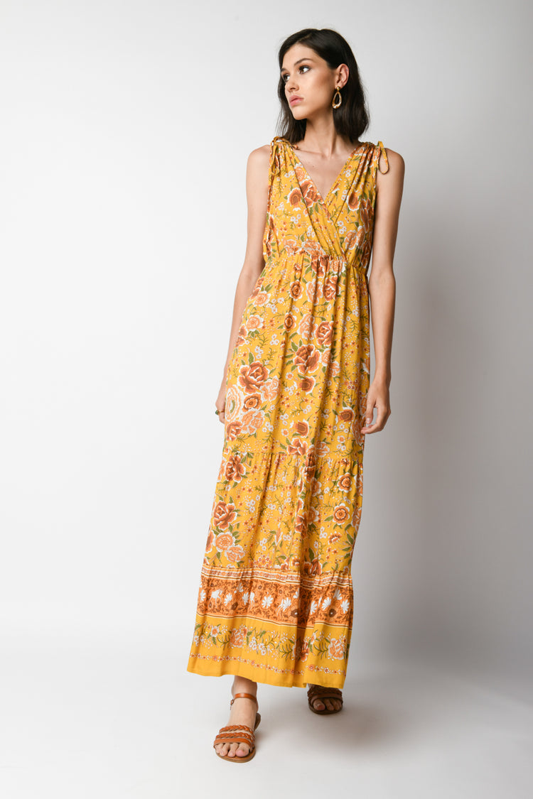 Floral print long dress