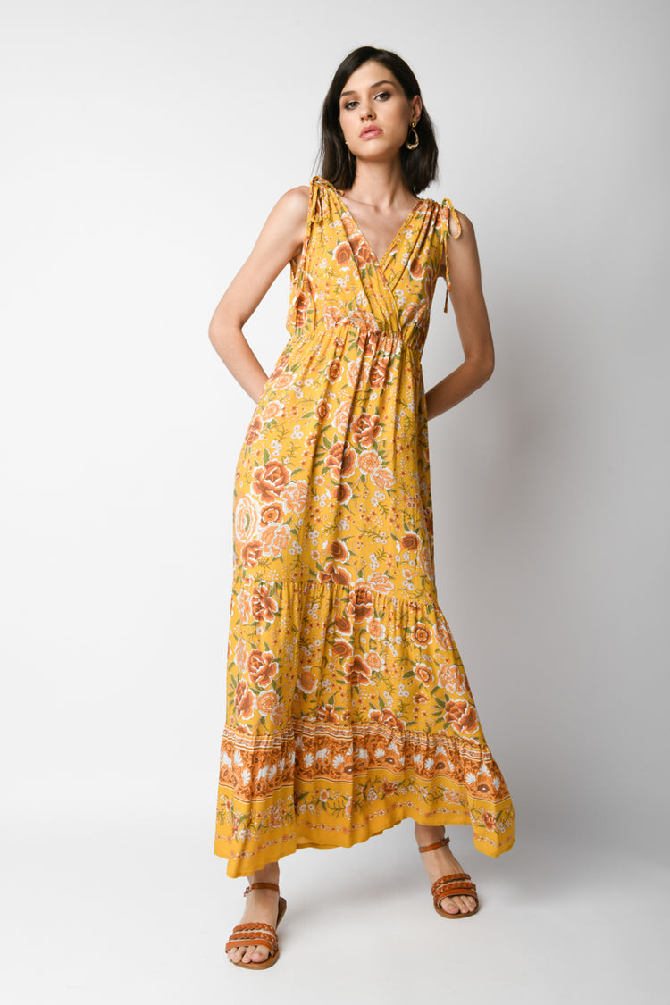 Floral print long dress