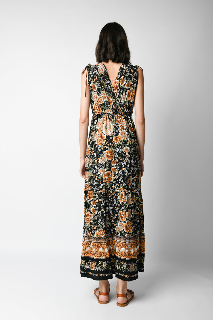 Floral print long dress