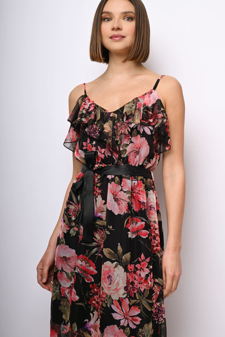 Floral print maxi dress