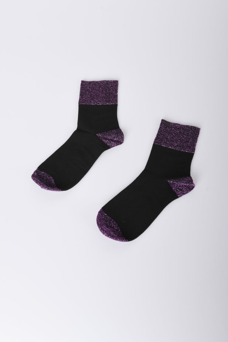 Set of two lurex pair of socks