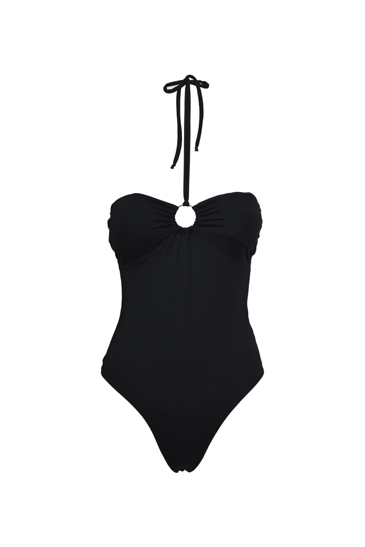 Central ring one-piece swimsuit