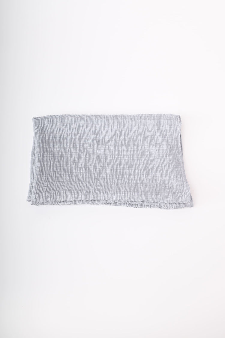 Wrinkled fabric scarf