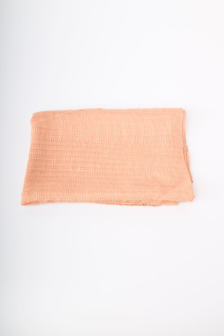Wrinkled fabric scarf