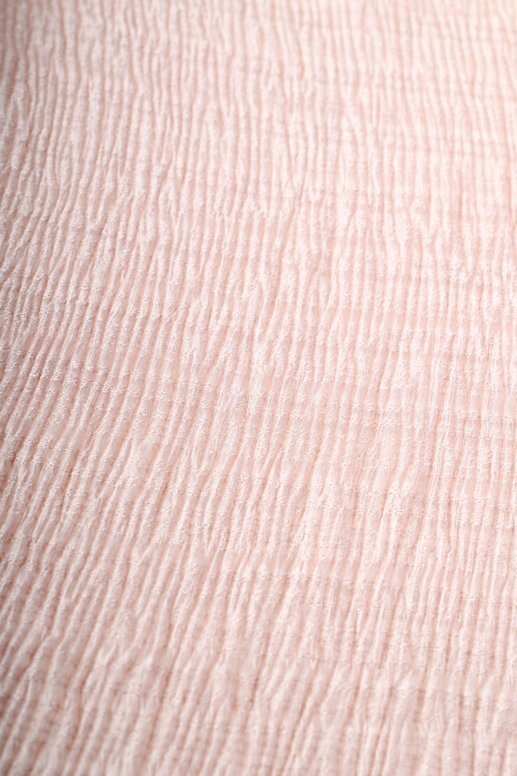 Wrinkled fabric scarf