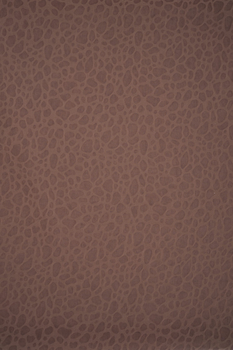 Brown graphic motif scarf
