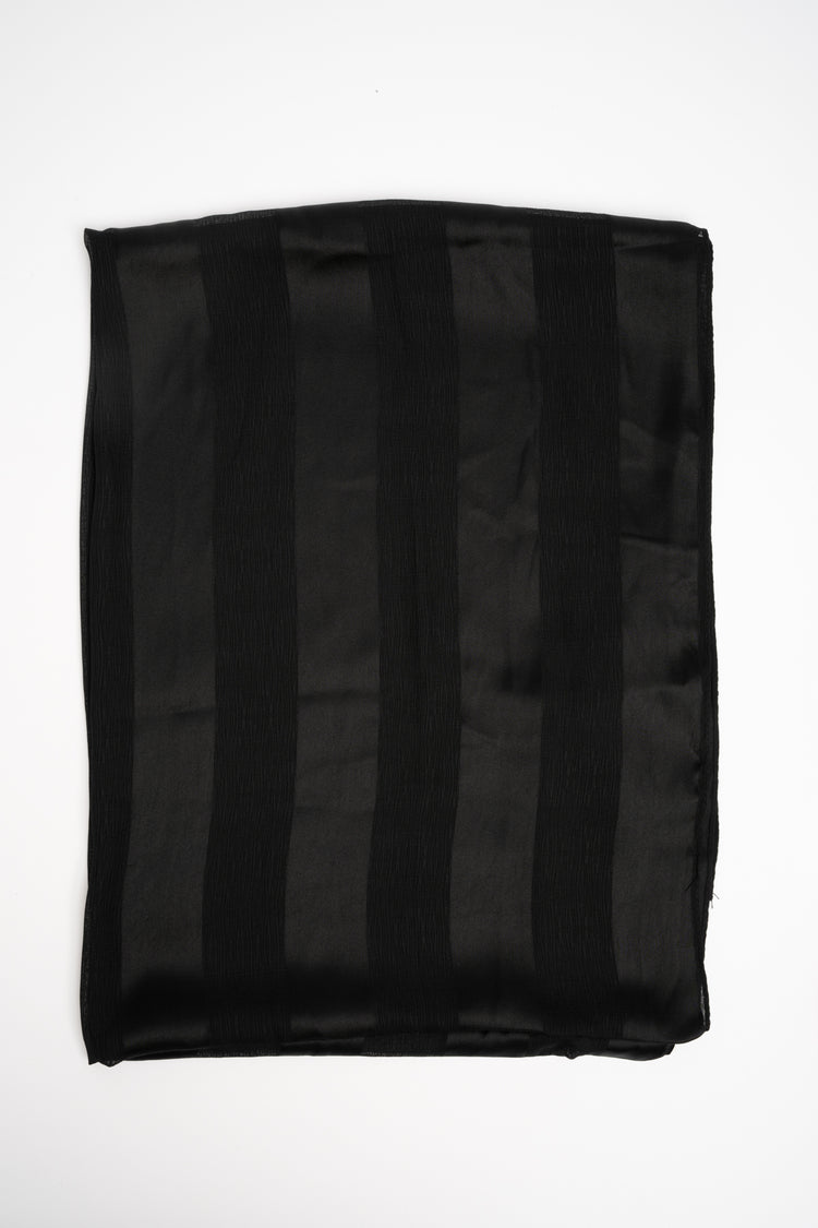 Black striped stole
