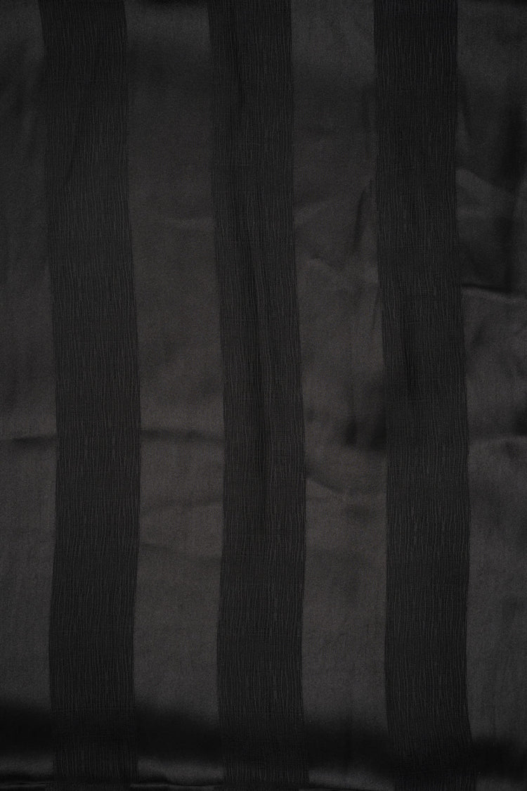 Black striped stole