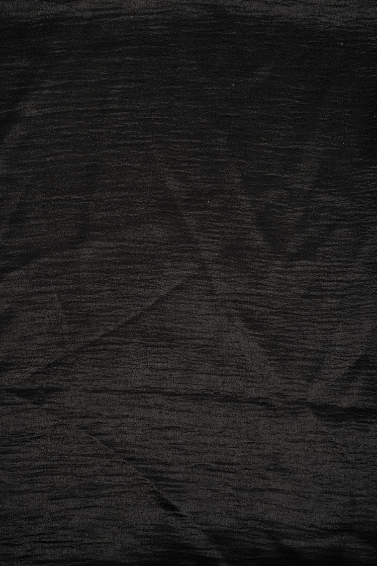 Black satin basic stole