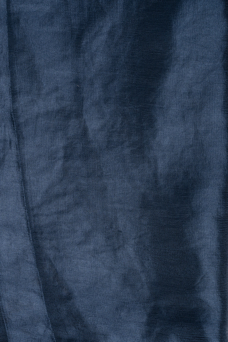 Midnight blue shiny fabric stole