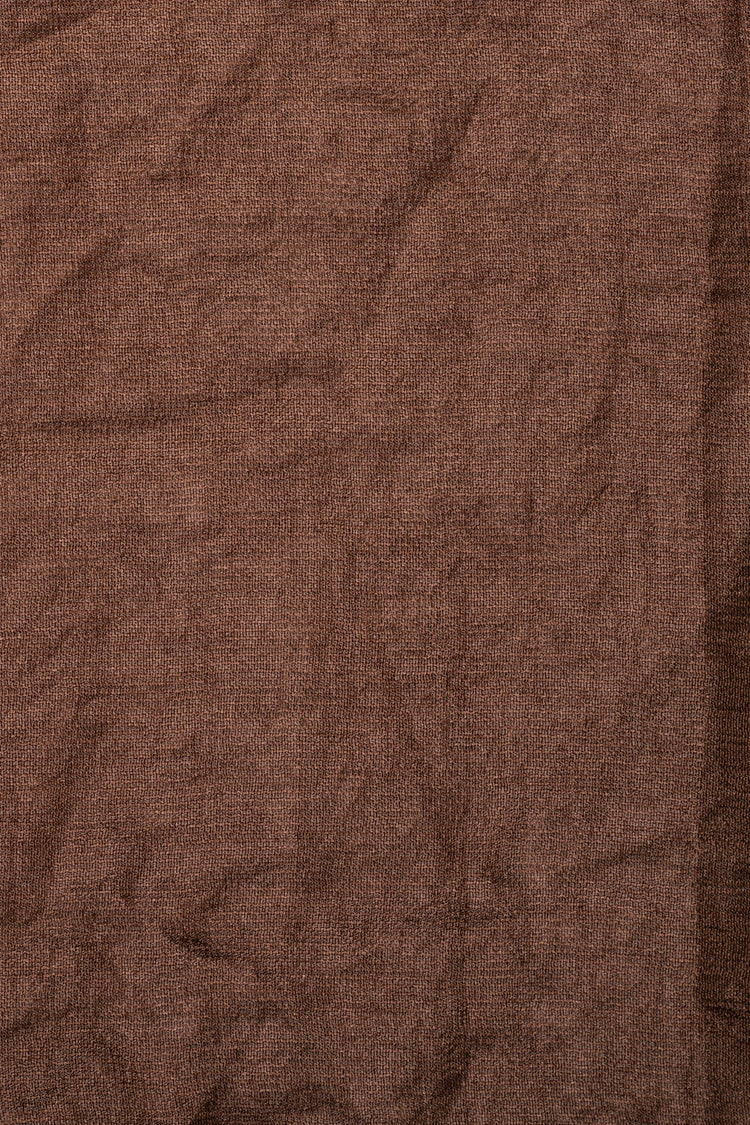 Chocolate shiny fabric stole