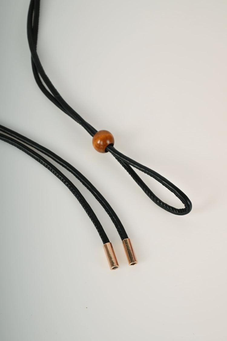 Bead and knots thin belt
