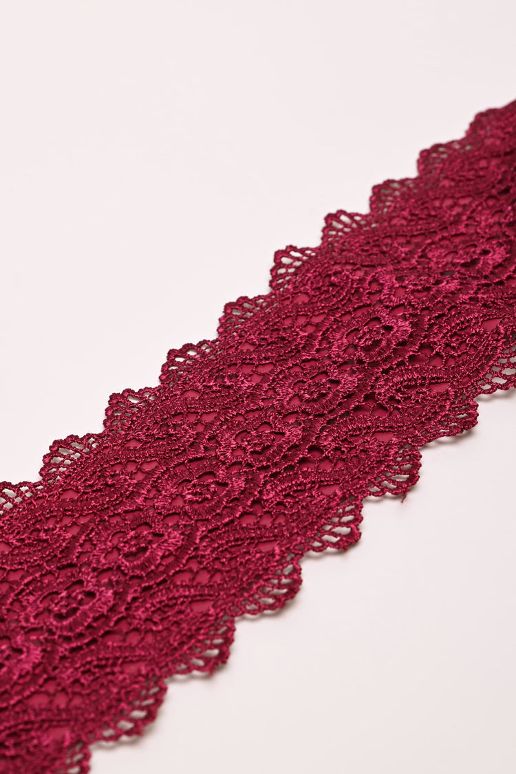 Lace sash belt
