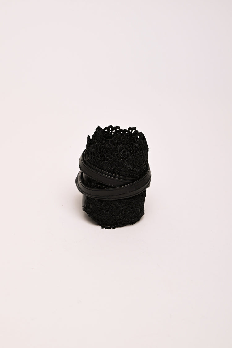 Lace sash belt