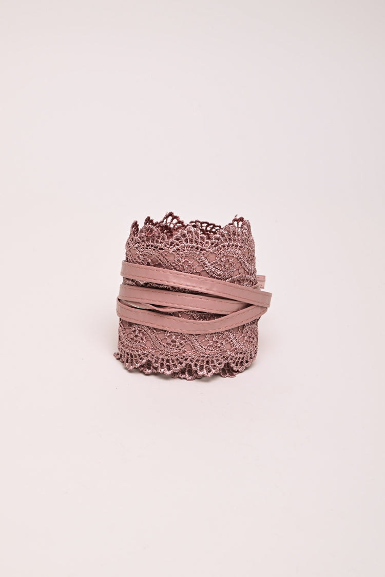 Lace sash belt