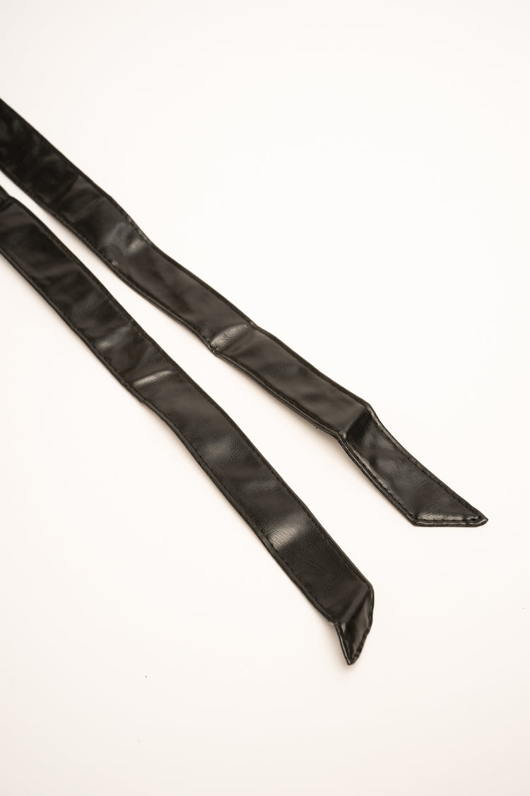 Black basic sash belt