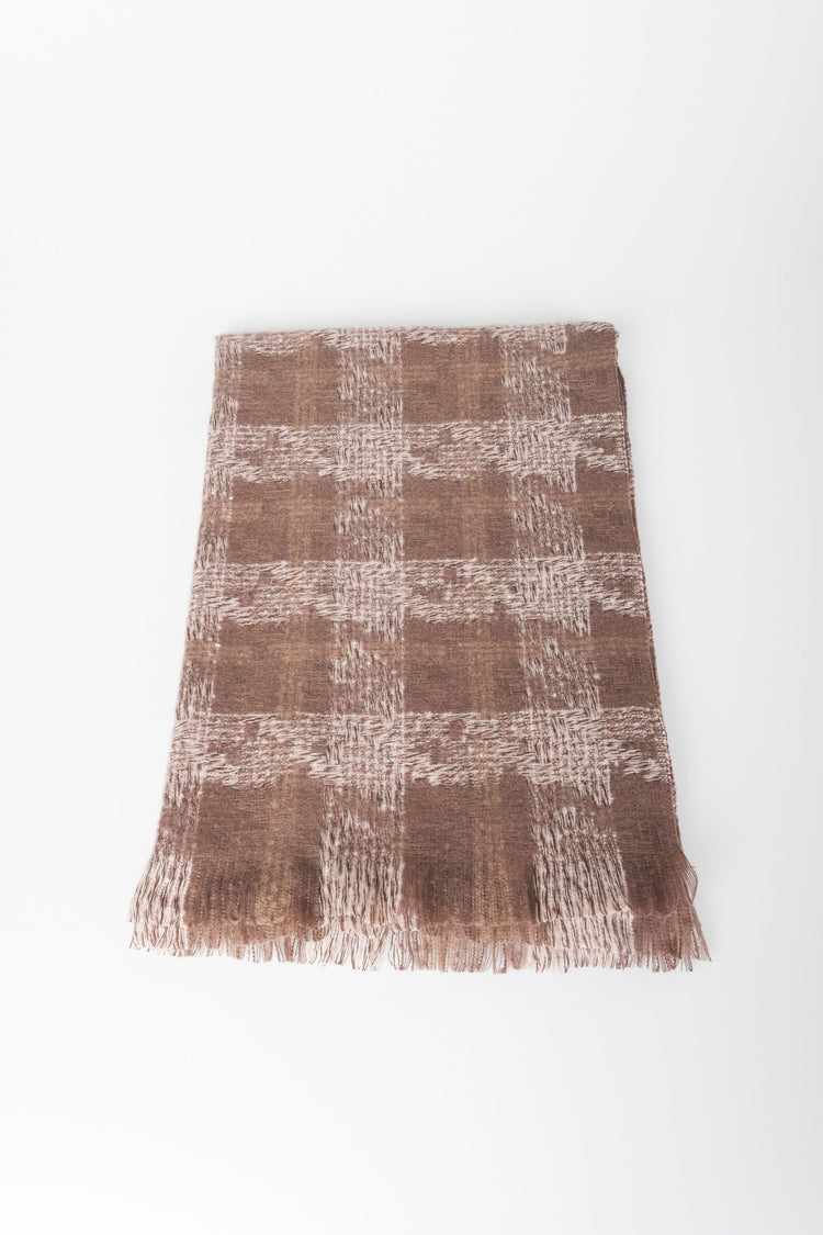 Check motif scarf