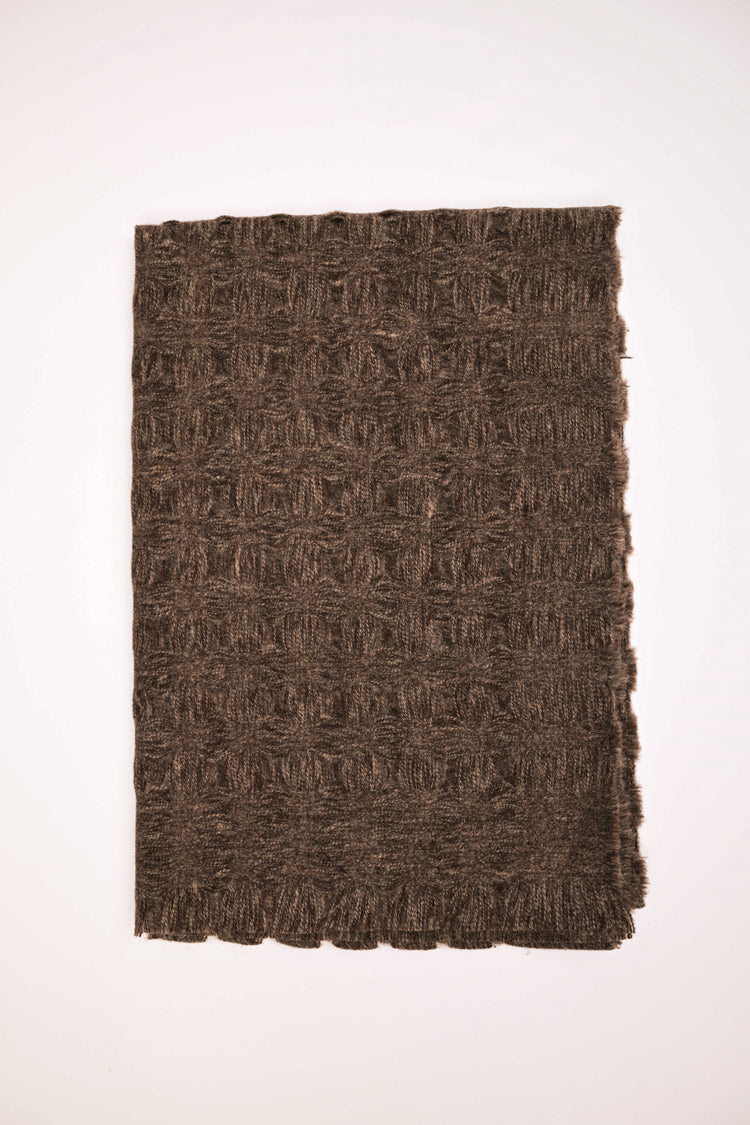 Crochet knit scarf