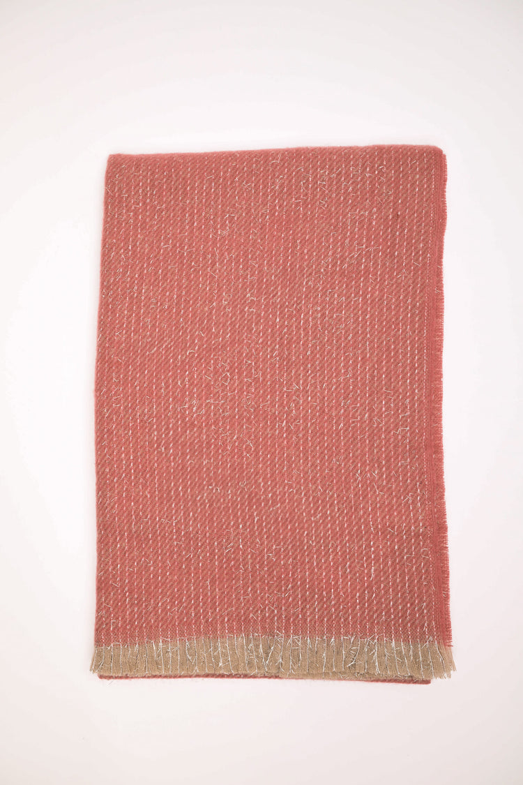 Lurex striped scarf