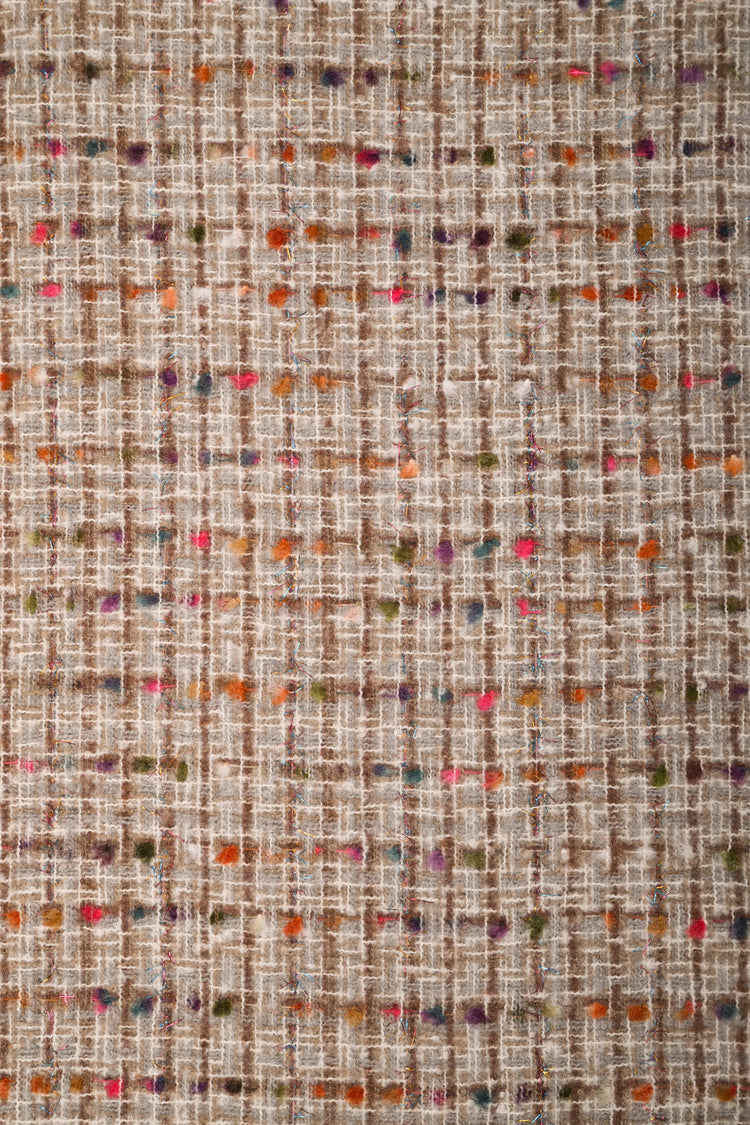 Check thread motif scarf