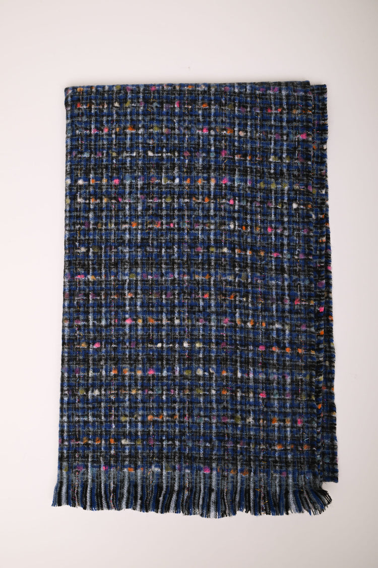 Check thread motif scarf