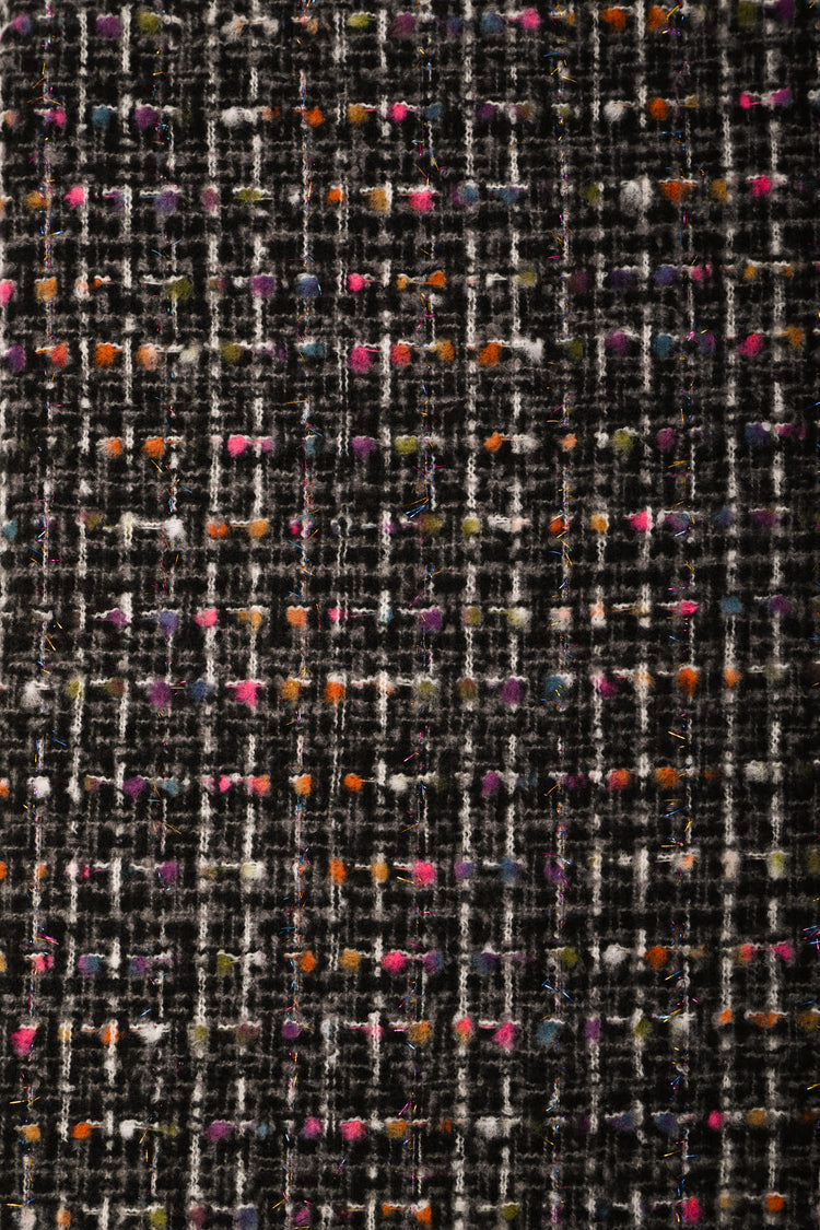Check thread motif scarf