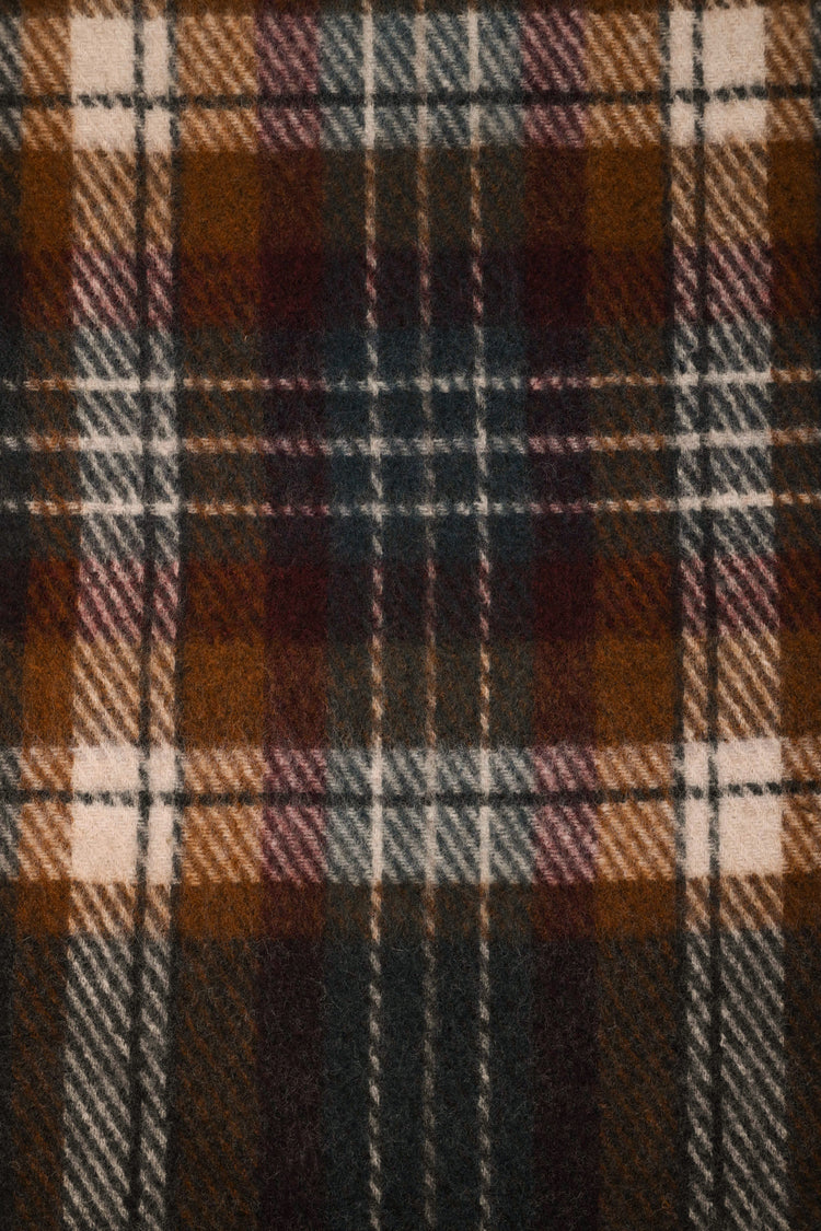 Tartan motif scarf