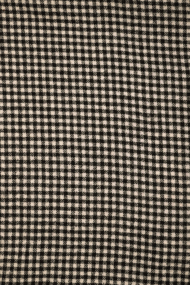 Gingham motif scarf