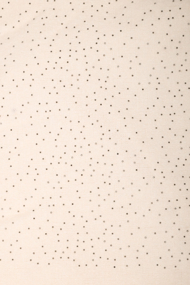 Sciarpa con strass e frange torchon