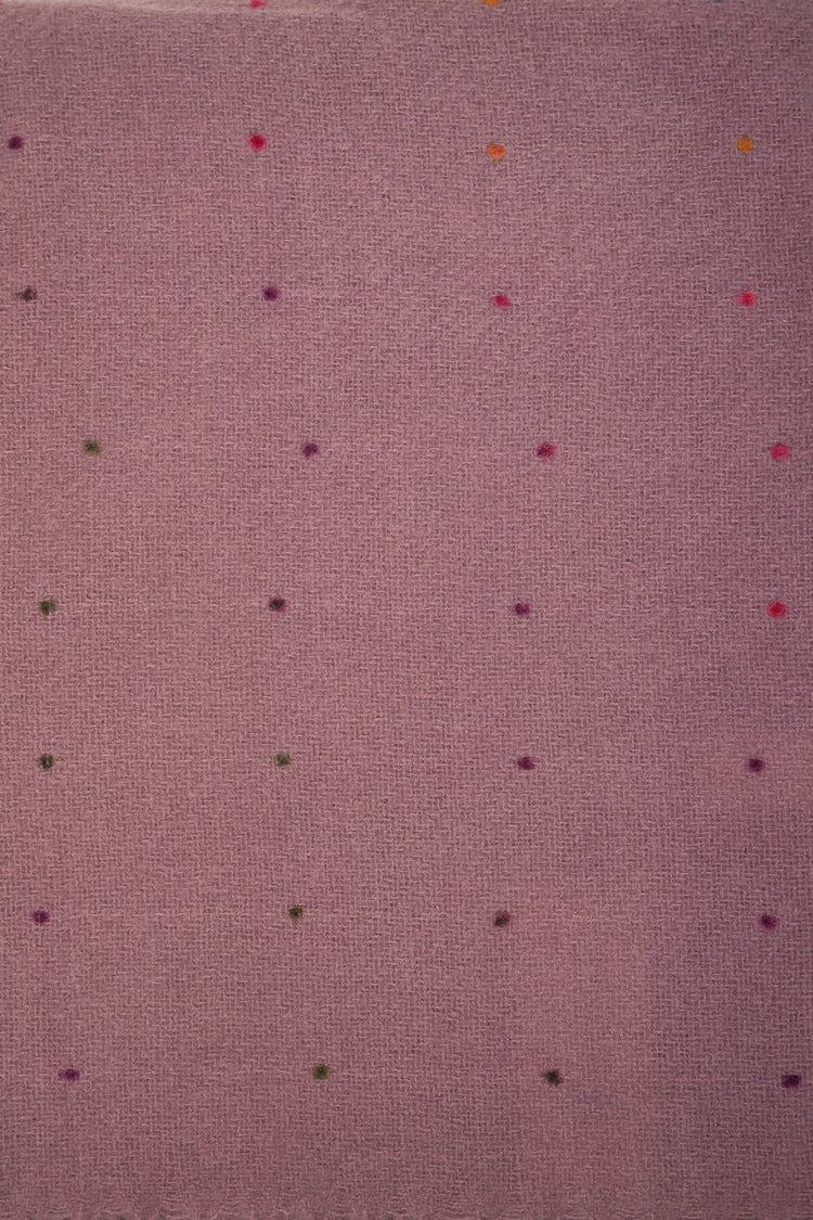 Sciarpa pois ricamato