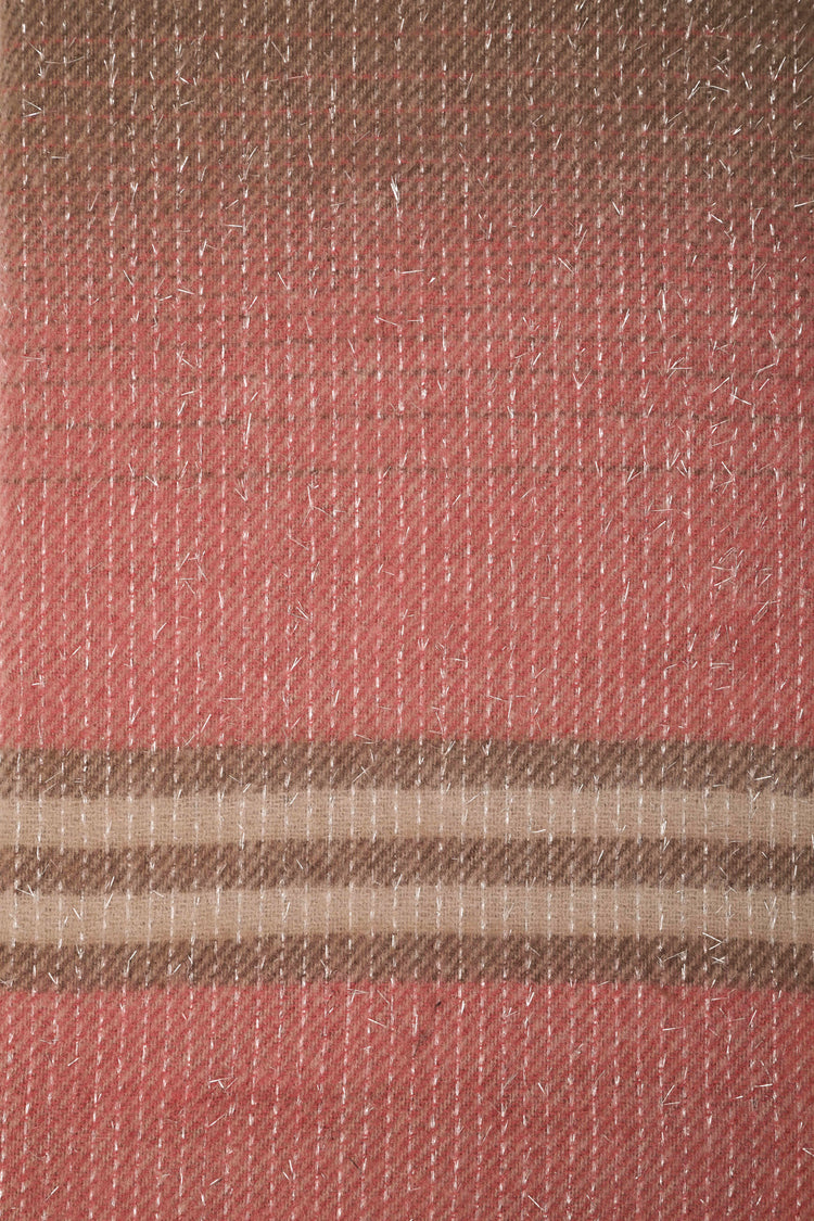 Striped lurex scarf