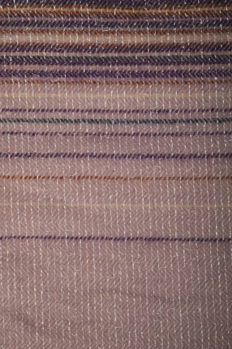 Striped lurex scarf