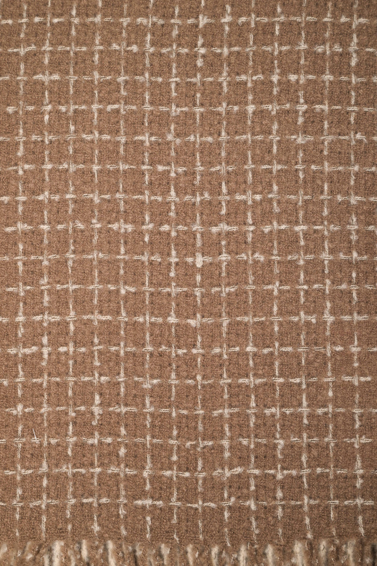 Gingham motif scarf