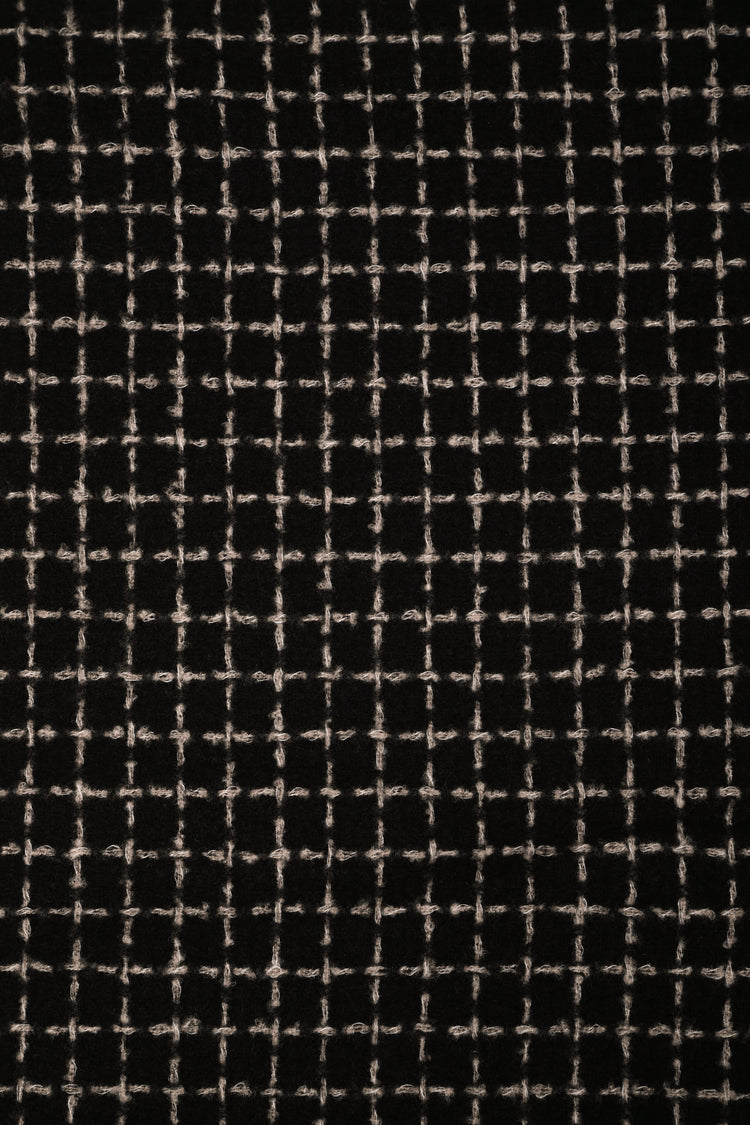Gingham motif scarf