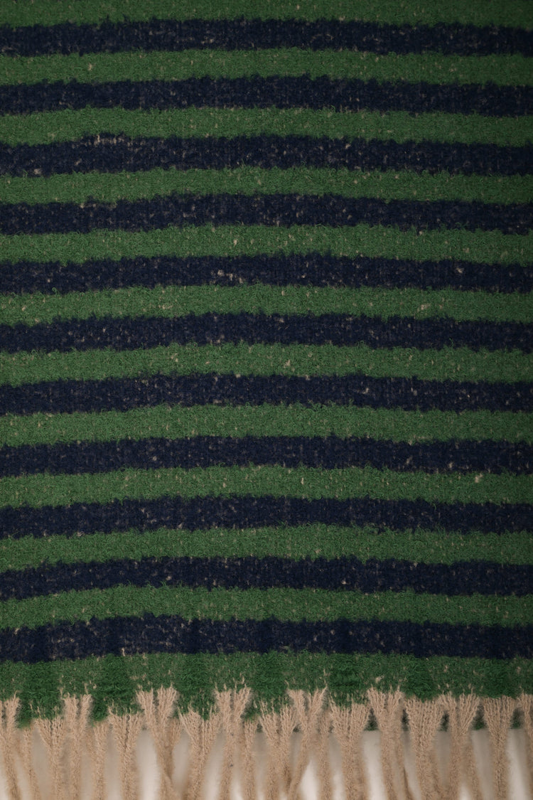 Striped lurex scarf
