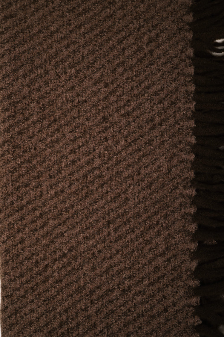 Diagonal stripe embossed scarf