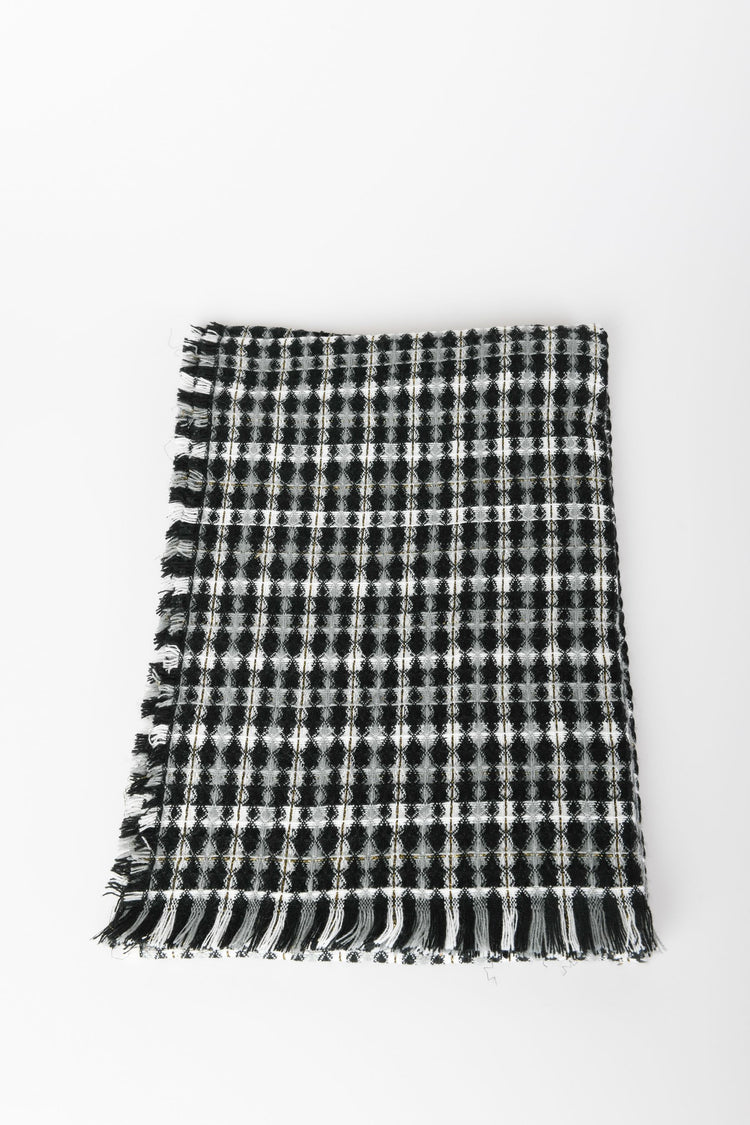 Micro geometric motif scarf
